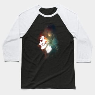 Three Eyed Girl - Space Baseball T-Shirt